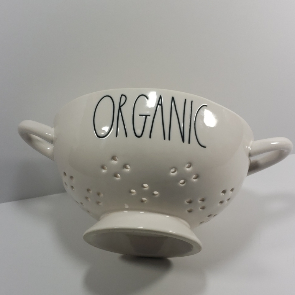 Rae Dunn Organic Strainer  approximately 4½ x 8"